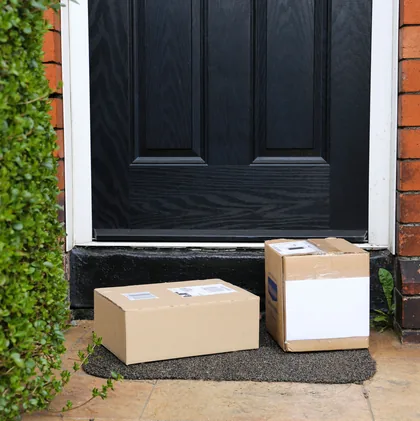 Packages at the door
